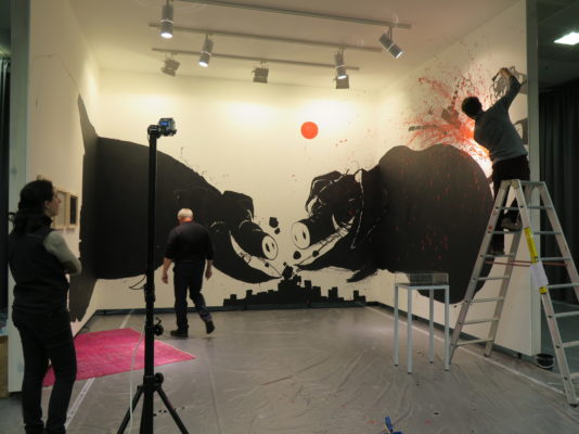 Volodymyr Kuznetsov, How to deal with the Pigs, Art Cologne 2015