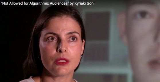 Kyriaki Goni talks about Not allowed for algorithmic audiences