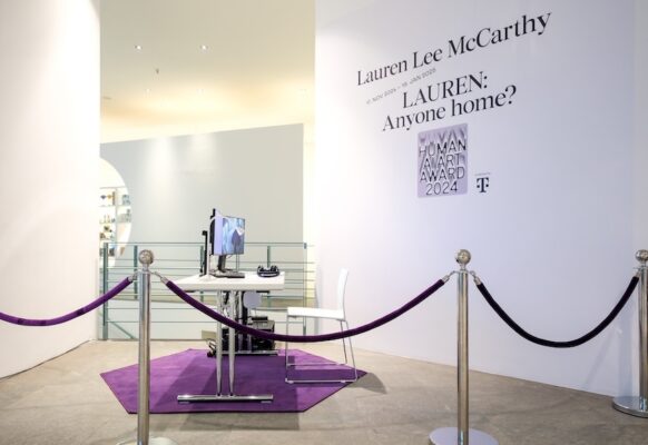 Lauren Lee Mc Carthy, LAUREN: Anyone Home?, Installation view, 1. Human AI Art Award 2024, Kunstmuseum Bonn 2024, © Lauren Lee Mc Carthy, Photo Norbert Ittermann