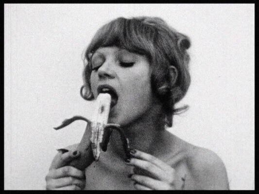Natalia LL, Consumer Art, 1972-75, still from 35 mm film, Courtesy of ZW Foundation, Natalia LL Archive