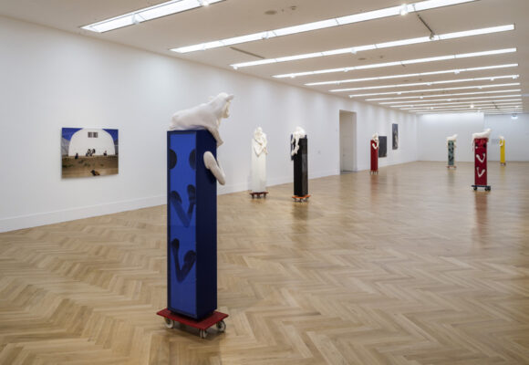 Aleksandra Domanovic Exhibition view Calf Bearer Bundeskunsthalle 2017 09