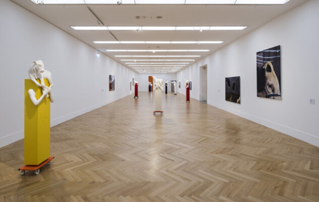 Aleksandra Domanovic Exhibition view Calf Bearer Bundeskunsthalle 2017