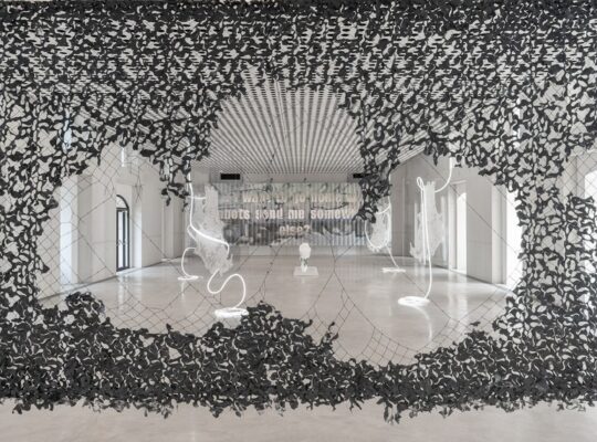 Flaka Haliti, I SHOUT YOUR ECHOES BOUNCE WHAT AM I, Cukrarna Gallery 2023, photo Blaz Gutman
