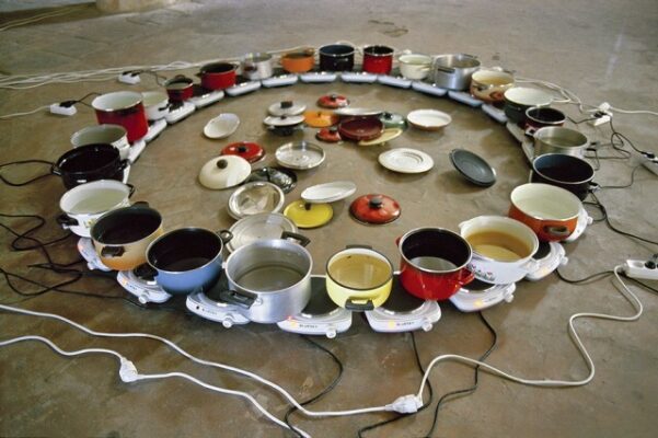 Pravdoliub Ivanov, Transformation Always Takes Time And Energy – round version, 2006, installation Caen, France