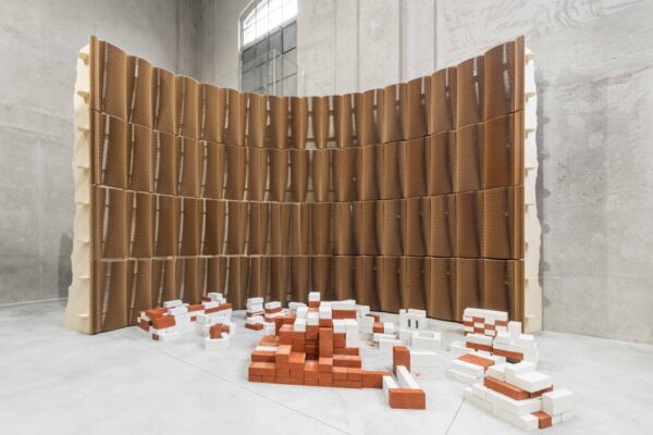 Tobias Putrih, Slight Agitation, installation view, Fondazione Prada, 2016/17