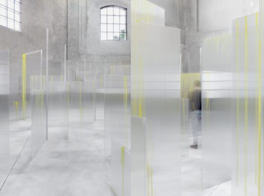 Tobias Putrih, Slight Agitation, installation view, Fondazione Prada, 2016/17