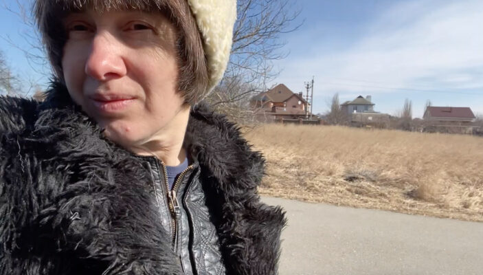 Alevtina Kakhidze in her Village, March 2022