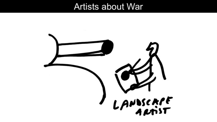 Dan Perjovschi, Artists about War, 1995–2022