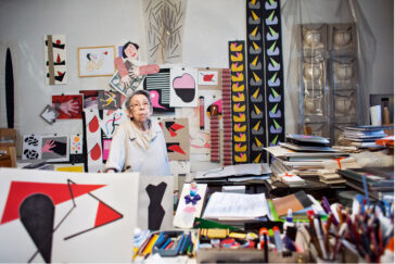 Geta Bratescu Studio, Febr. 2015, Neuer Berliner Kunstverein, Photo Stefan Sava