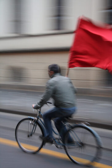 Igor Grubić, 366 Liberation Rituals, Bicycle and Flag, 2008-2009, Art Collection Telekom