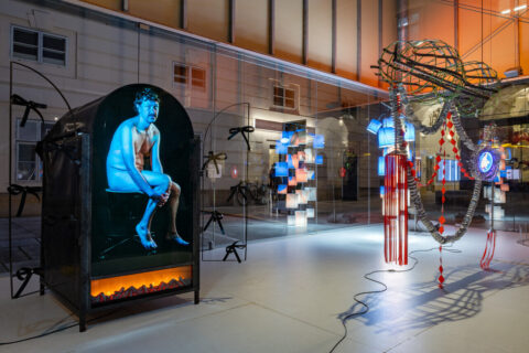 Sasha Auerbakh installation view LUX MQ Box Museumsquartier Vienna 2024 Foto Simon Veres
