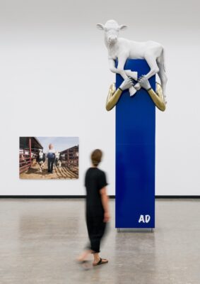 Exhibition view Aleksandra Domanović, Kunsthalle Wien 2024, Courtesy the artist and Tanya Leighton, Berlin and Los Angeles, Photo: Iris Ranzinger