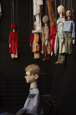 Eva Kot'átková, Cutting The Puppeteer's Strings With Paper..., 2016, detail, photo Agostino Osio