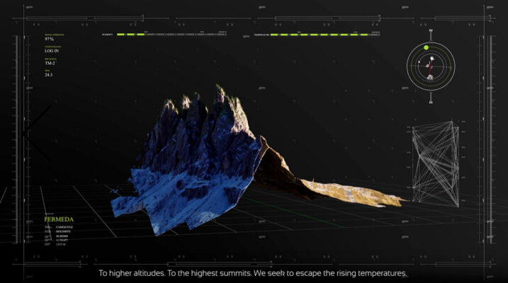 Kyriaki Goni, The Mountain Islands Shall Mourn Us Eternally, 2022, CGI video