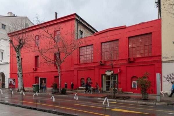 MMSU, Rijeka, Red Facade by Dora Budor