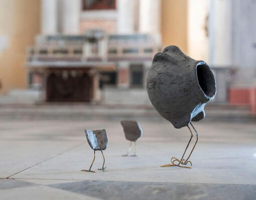 Petrit Halilaj, HEROIC (the) LANDSCAPE, San Bartholomeo's church, Lipari, Photo Tommaso Vitiello, 2024