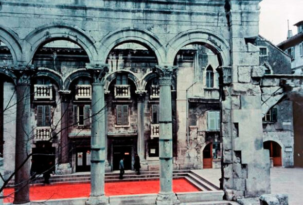 The Red Peristyle, Split, 1968, photo Zvonimir Buljevic