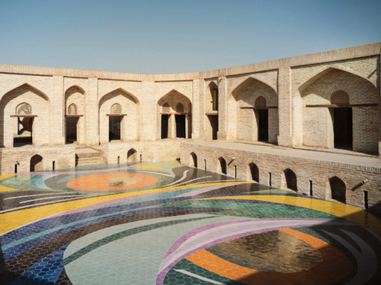 Bukhara Biennale 2025, Marina Perez Simão with Bakhtiyar Babamuradov, Untitled, 2024–2025, Photo Felix Odell