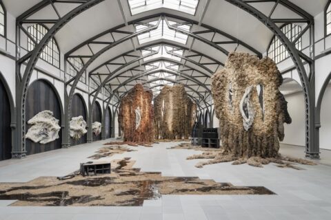 Klára Hosnedlová, CHANEL Commission: Klára Hosendlová. embrace, 2025, Installationsansicht Hamburger Bahnhof — Nationalgalerie der Gegenwart, ©Courtesy Artist, Kraupa Tuskany Zeidler, White Cube, Nationalgalerie, Zdeněk Porcal - Studio Flusser