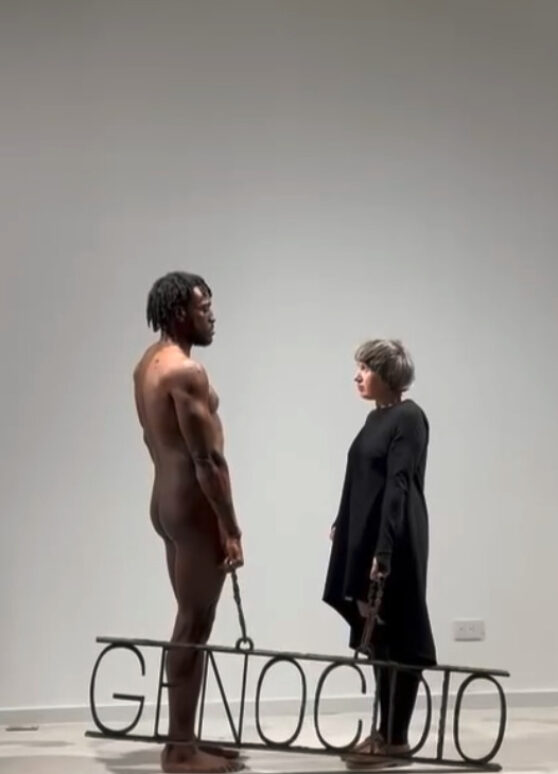 El ÁRBOL DEL MUNDO, 24 Bienal de Arte Paiz, Perfomance by Carlos Martiel with Alevtina Kakhidze