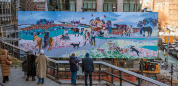 Małgorzata Mirga-Tas, Beyond the Horizon, High Line Art, New York, Photo Timothy Schenck