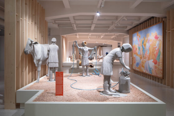 Anna Hulačová, After Bugonia, 2025, Ausstellungsansicht Silent Spring: Art and Nature 1930-1970, Nationalgalerie Prag, 2025, Foto: Adelá Kramplová