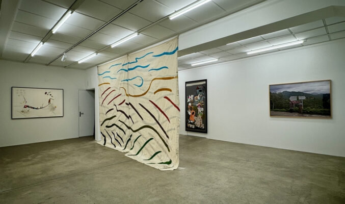 Exhibition view, Junctions: Nilbar Güres - Marlene Hausegger, Kunstforum Montafon, 2024, Foto Roland Haas