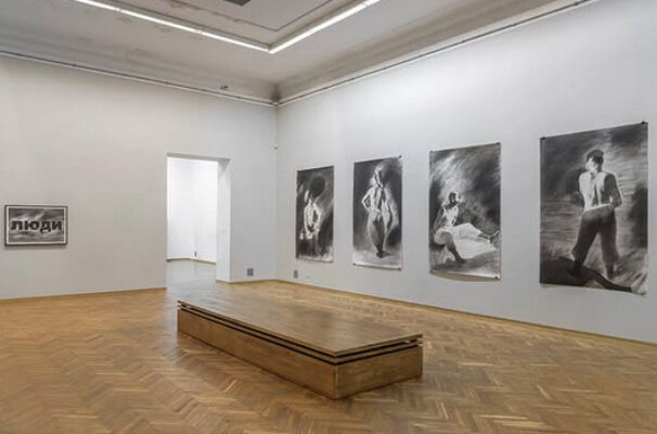 Nikita Kadan, Siren Sickle Satellite. installation view, National Art Museum of Ukraine. Kyiv, 2025
