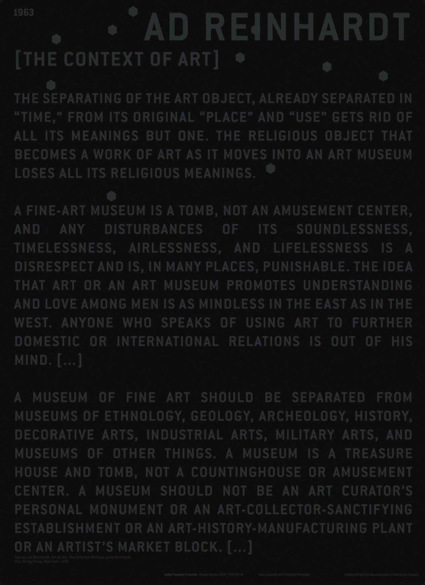 Hristina Ivanoska / Yane Calovski, The Oskar Hansen‘s Museum of Modern Art, 2007–2011, (1/12)