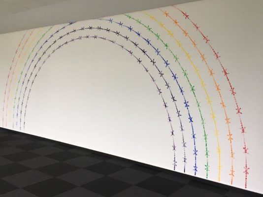 Mircea Cantor, Rainbow, 2010–2017, Installation view, Headquarter Deutsche Telekom