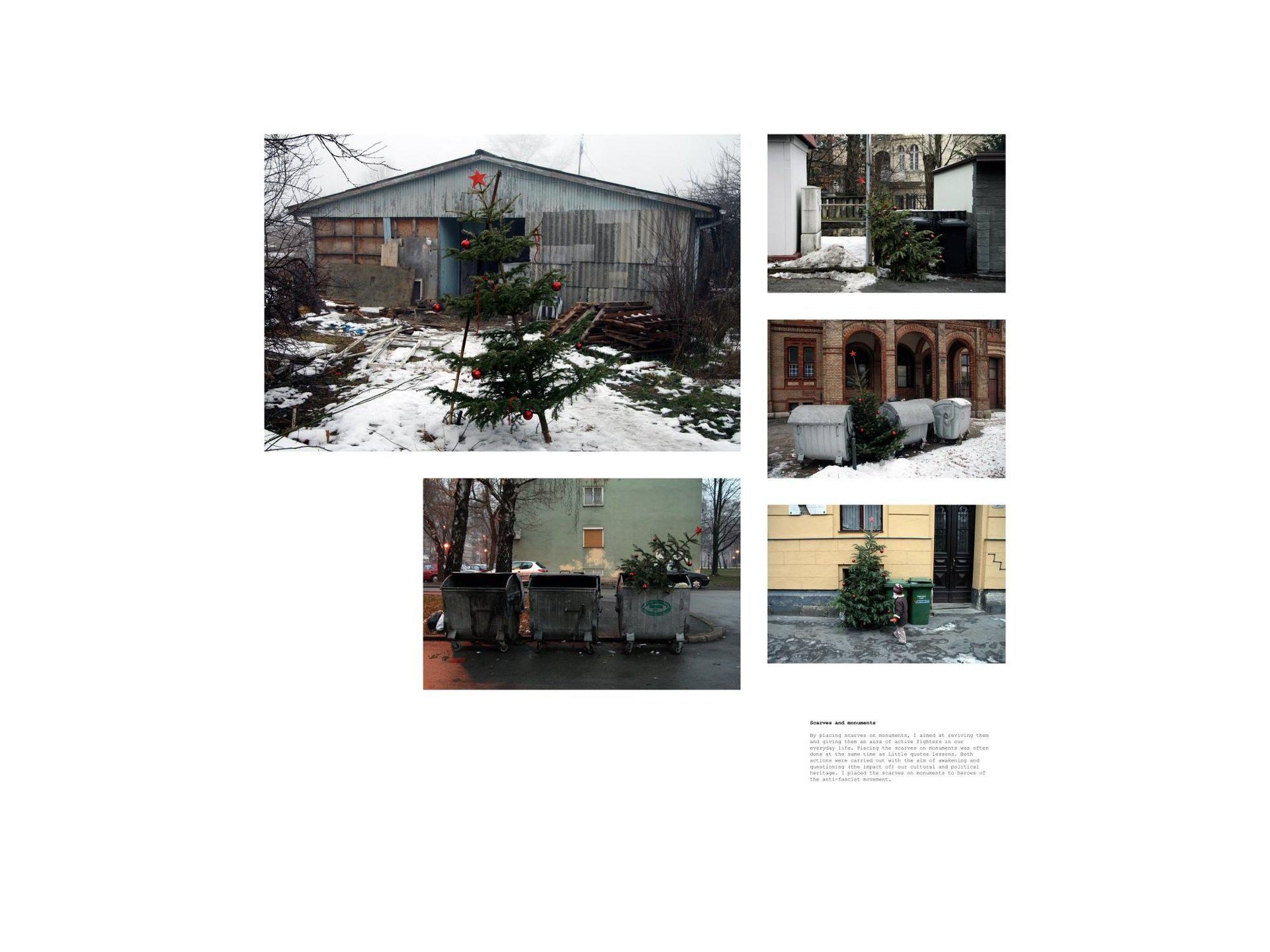 Igor Grubić, 366 Liberation Rituals, 2009, (Christmas Trees)