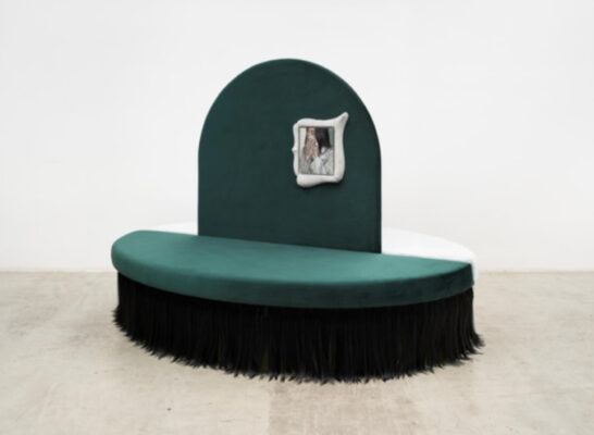 Klára Hosnedlová, Untitled, Sofa from the Series 'Ladies` Tears', 2019