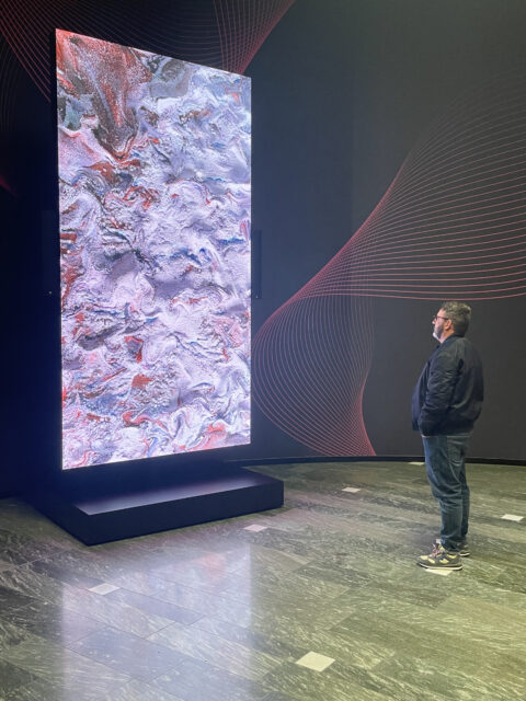 Refik Anadol, Machine Hallucination Satellite Simulation: B, Telekom Headquarter