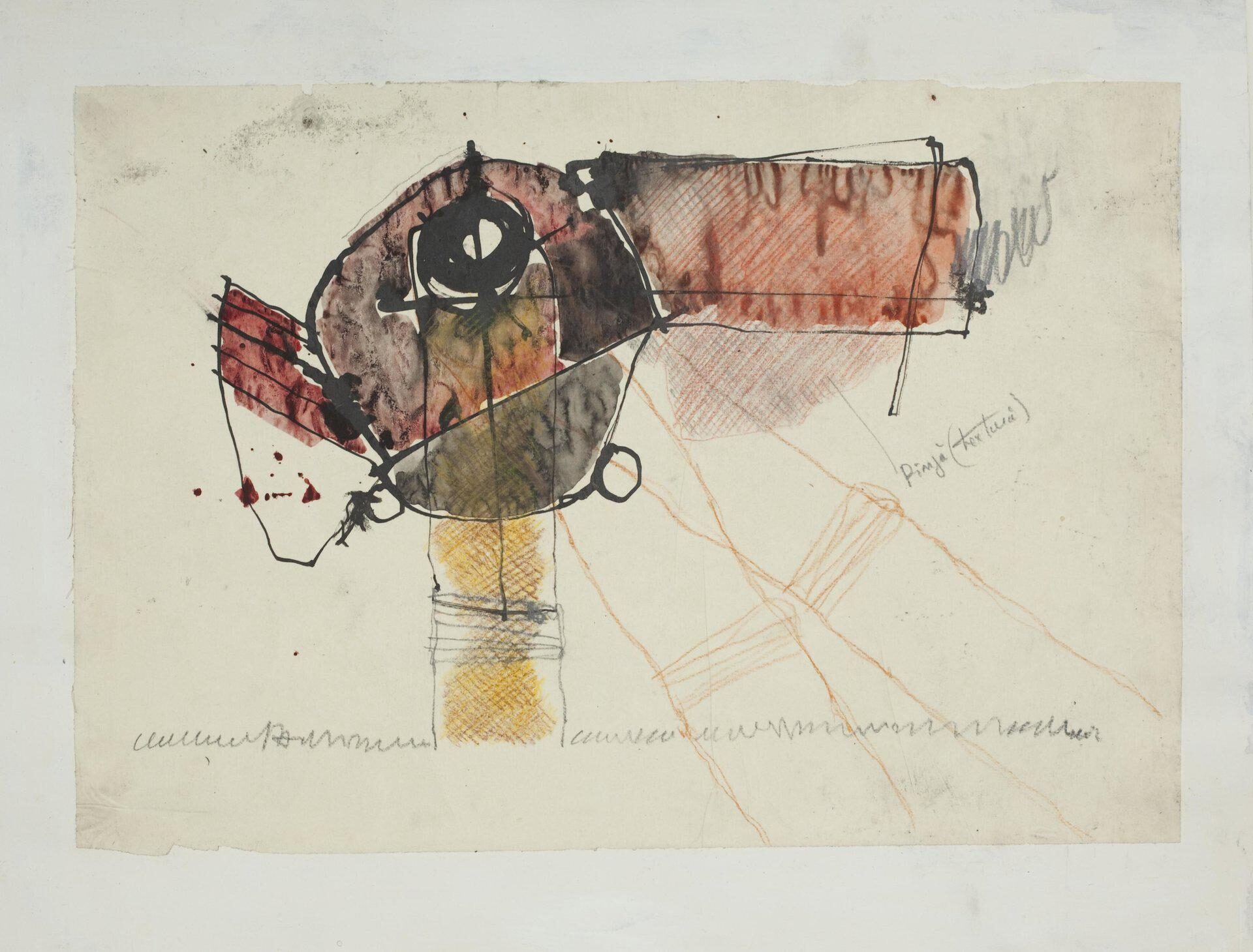 Geta Brătescu, Canzone, 1976, (3/5)