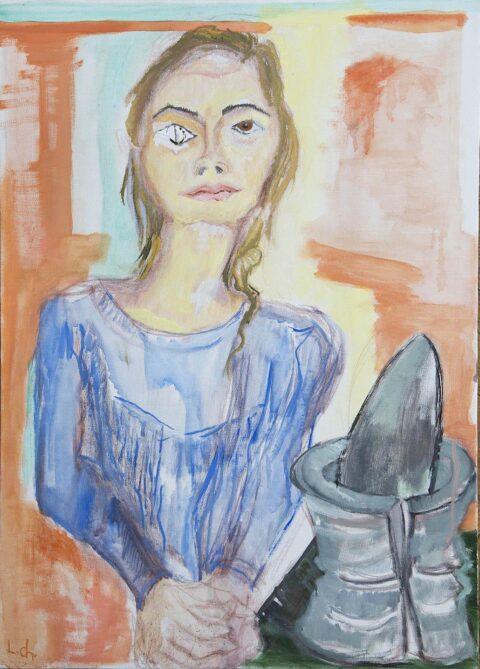Levan Chelidze, Girl with Broken Pestle, 2016