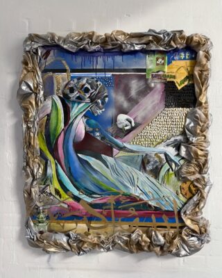 Anna Ehrenstein Odalisque Baddie I 2024 Mixed Media 125 x 105 x 10 cm
