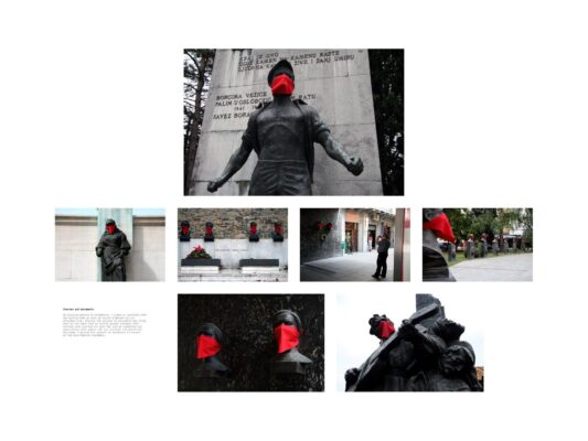 Igor Grubić, 366 Liberation Rituals, 2009, (Scarves and Monuments)