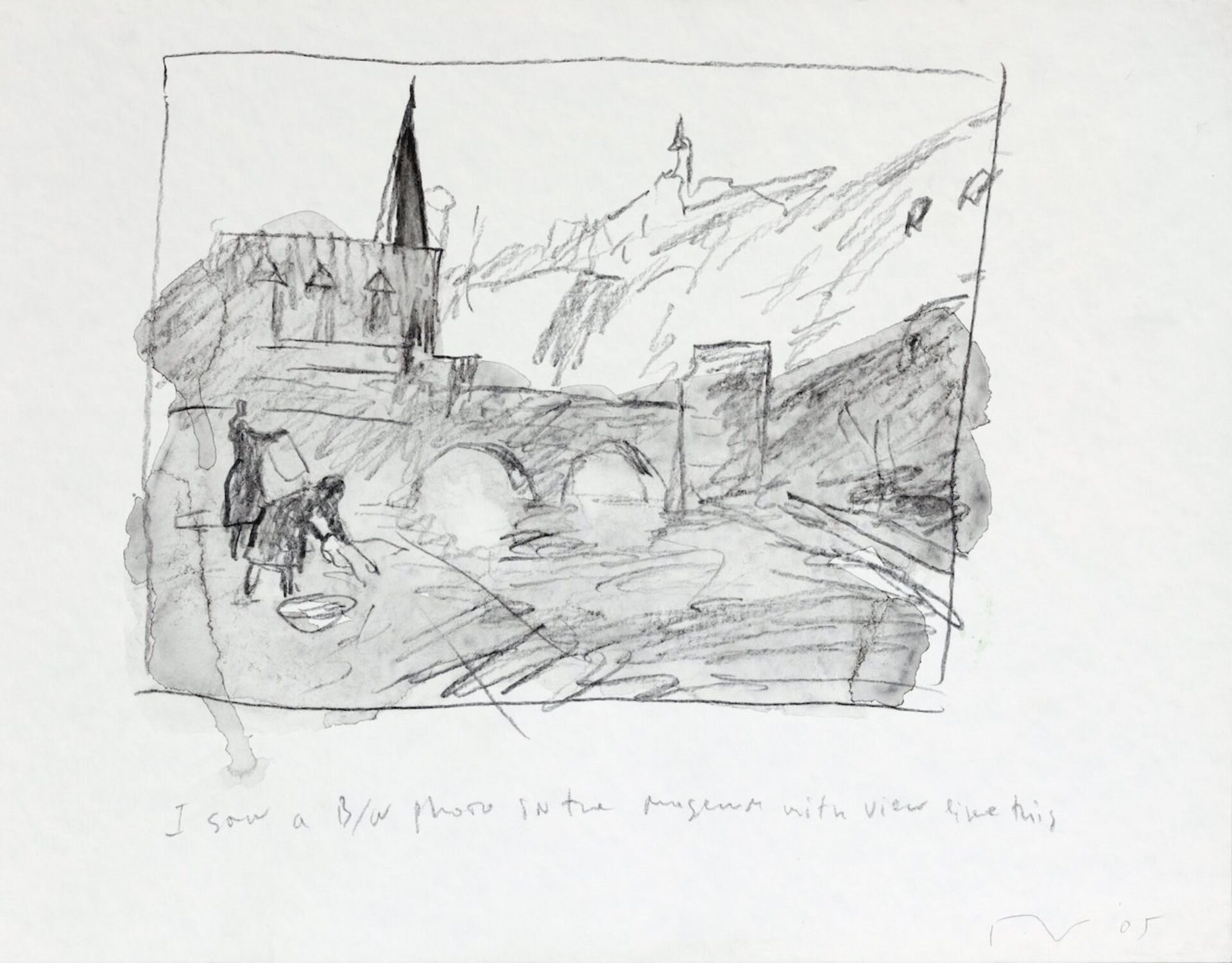 Pravdoliub Ivanov, Monument to the Unknown Washerwoman I (Preparatory Drawings), 2005