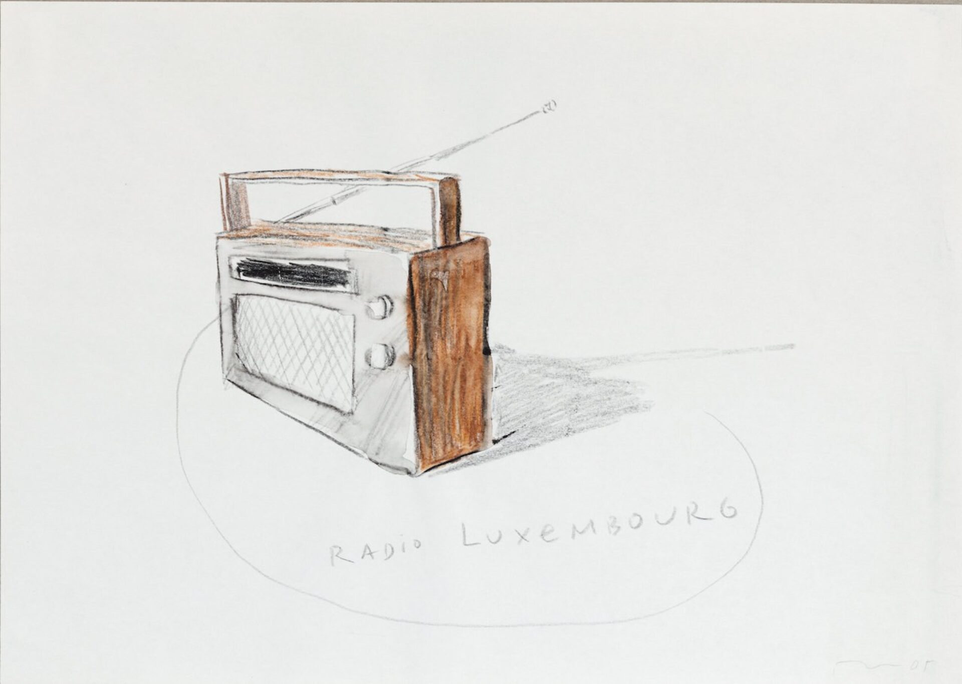 Pravdoliub Ivanov, Radio Luxembourg I (Preparatory Drawings), 2005