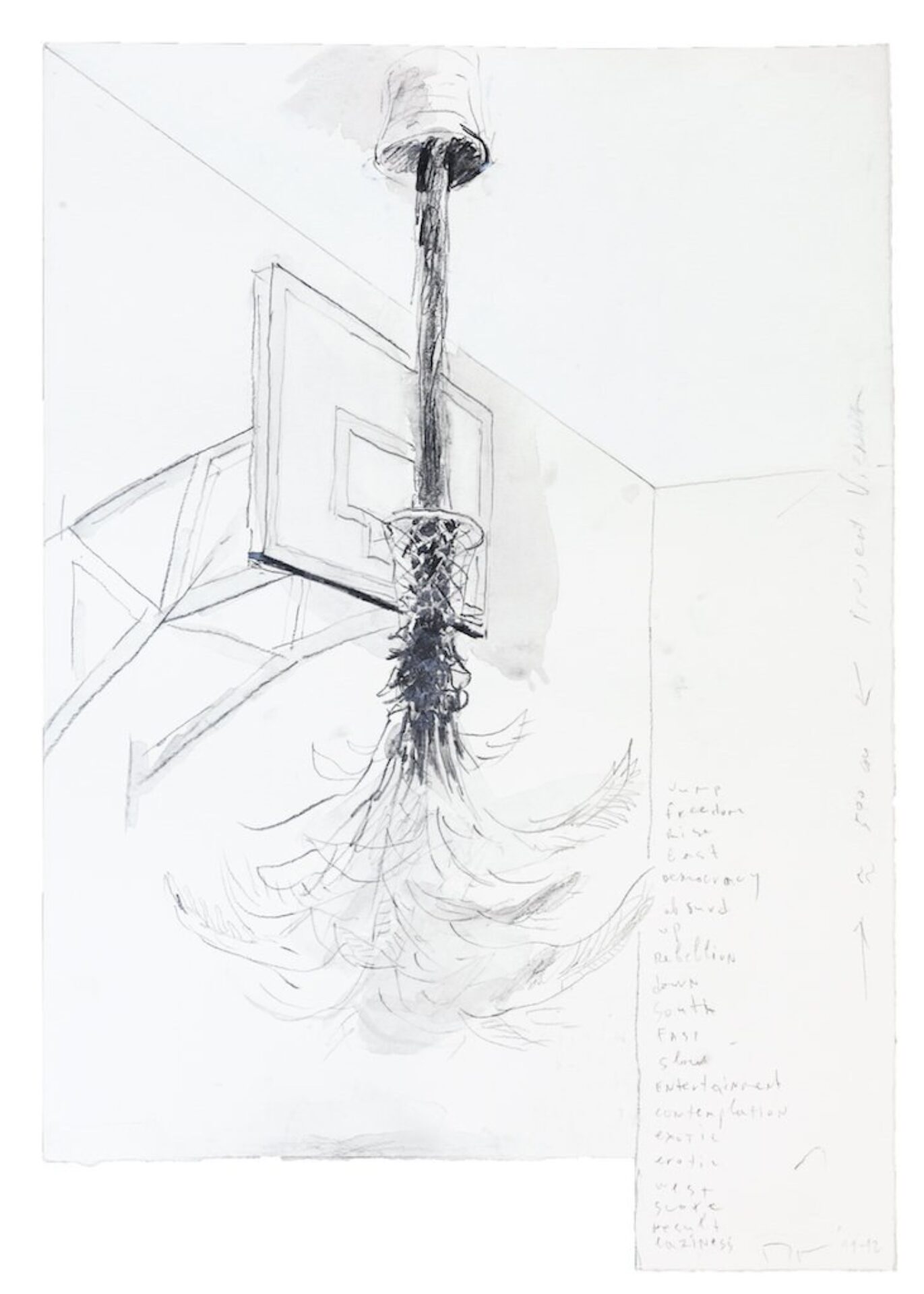 Pravdoliub Ivanov, Rise to Score (Preparatory Drawings), 2011