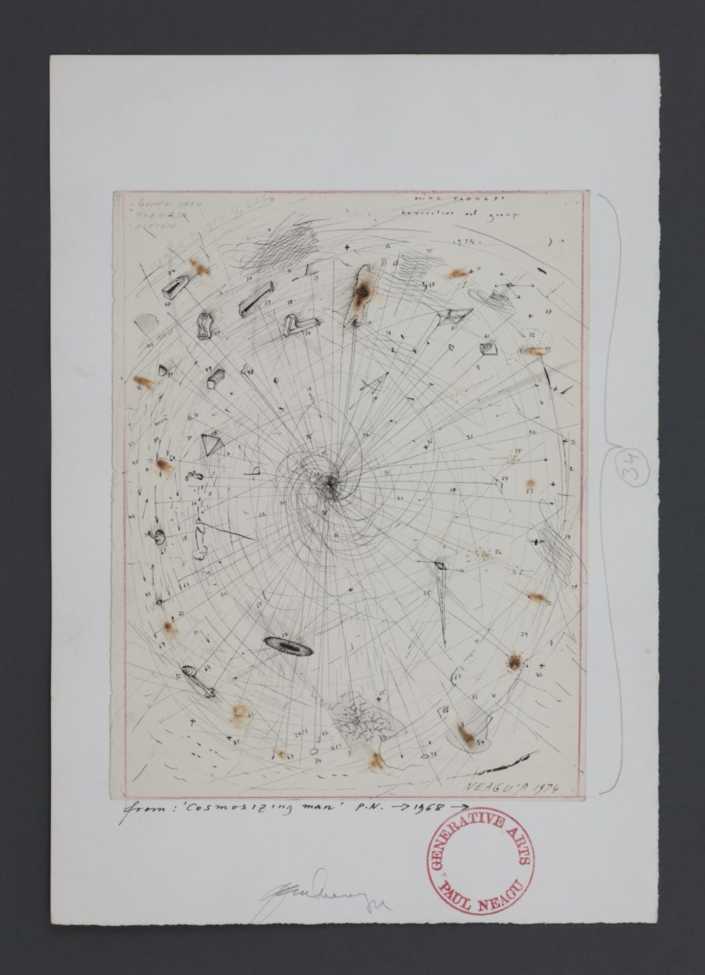 Paul Neagu, Going into Tornado, 1974