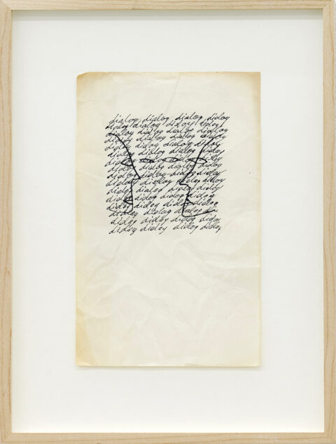 Dan Perjovschi, Dialogue, from the Fish Eye Series, 1986–1987